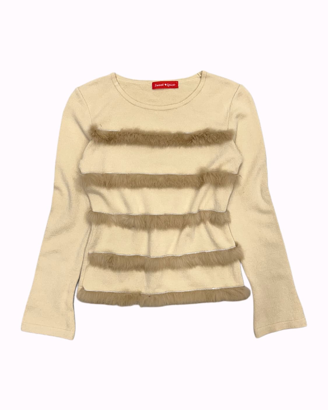 tired fur beige knit 상품이미지1