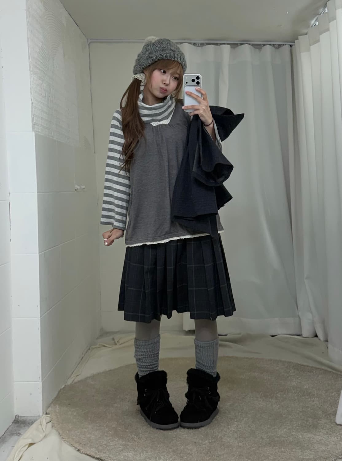 데일리 그레이 너드 니혼진 프레피 코디세트 상품이미지2