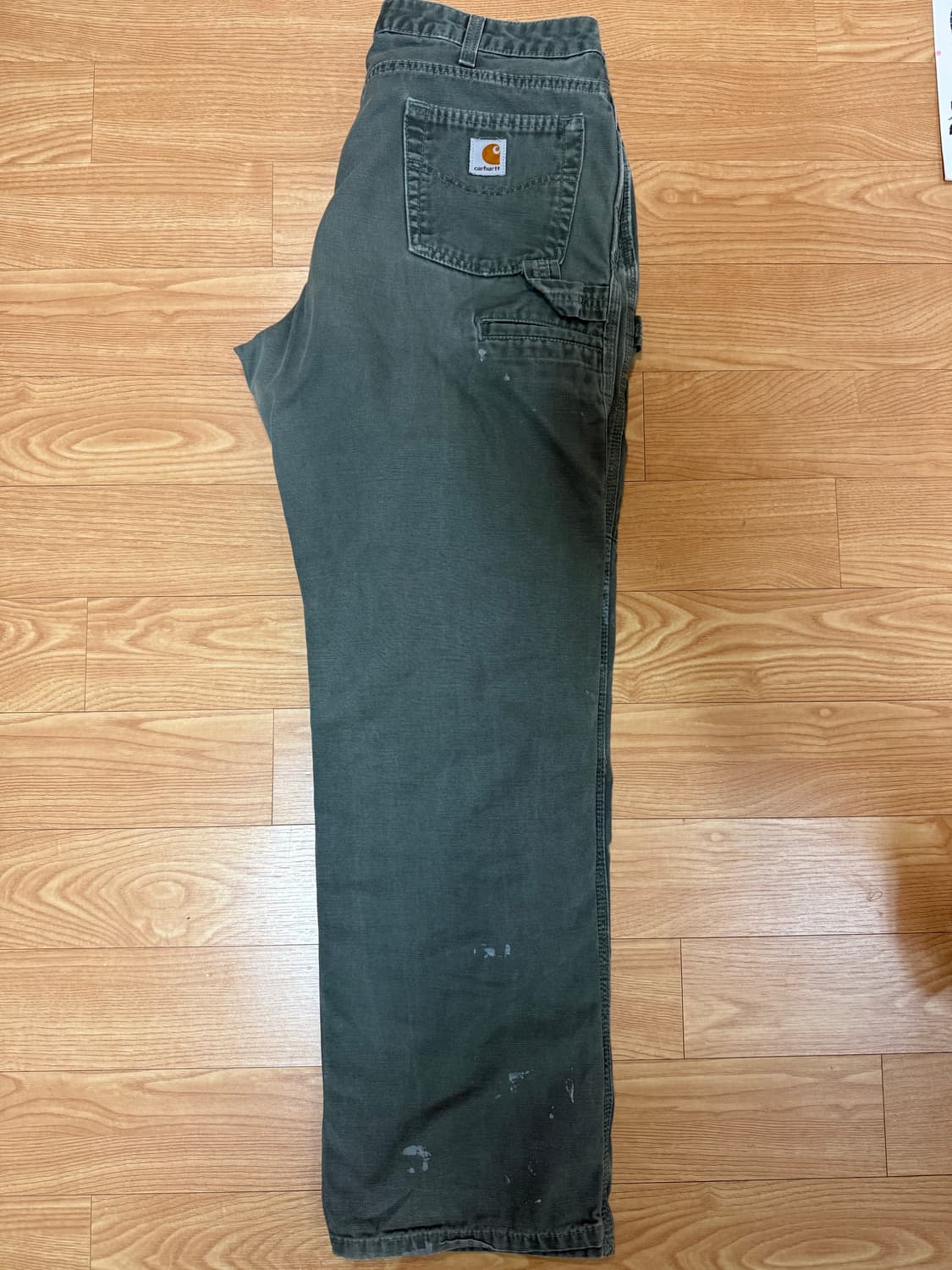 칼하트 싱글니 카펜터 팬츠 모스그린 상품이미지1