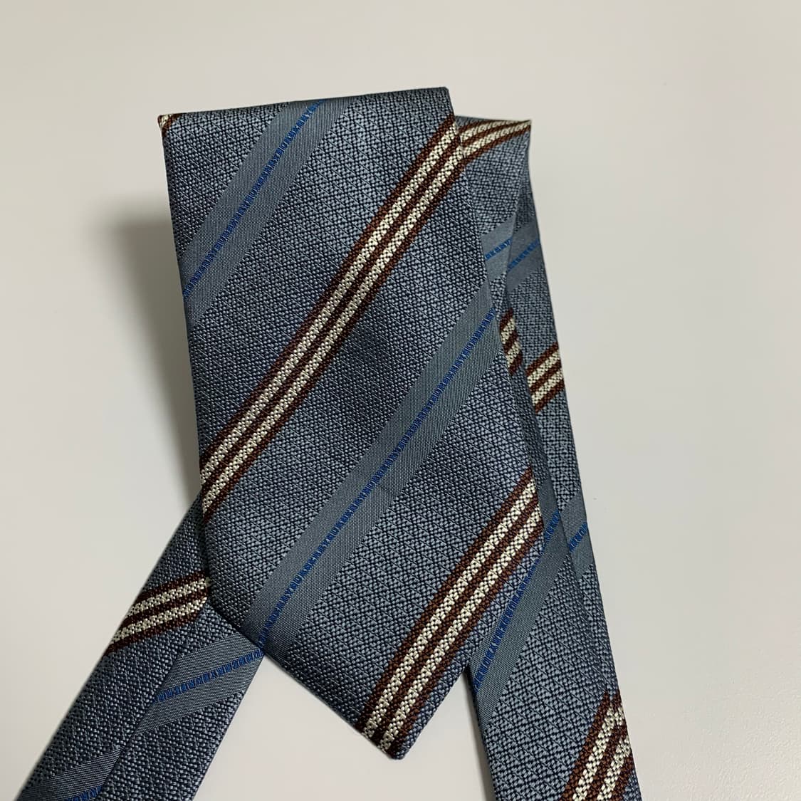 버버리(BURBERRY) 스트라이프 명품넥타이 로고플레이 A+등급 상품이미지8