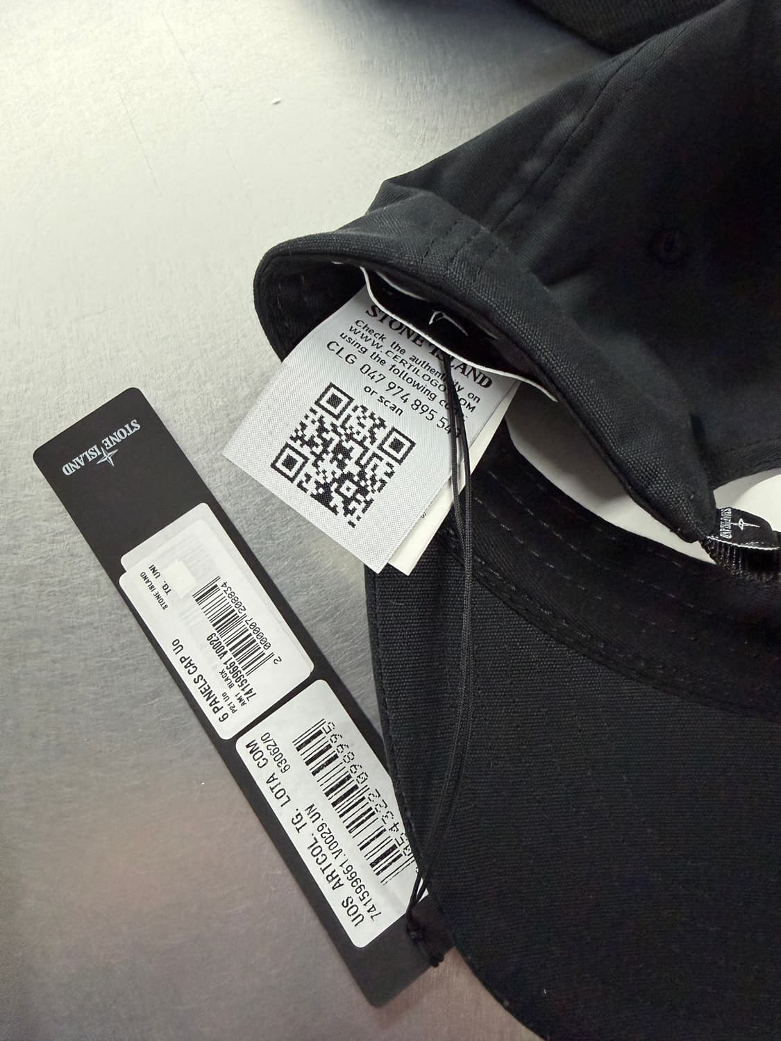 Stone Island 스톤아일랜드 시그니처 볼캡 모자 블랙 상품이미지4