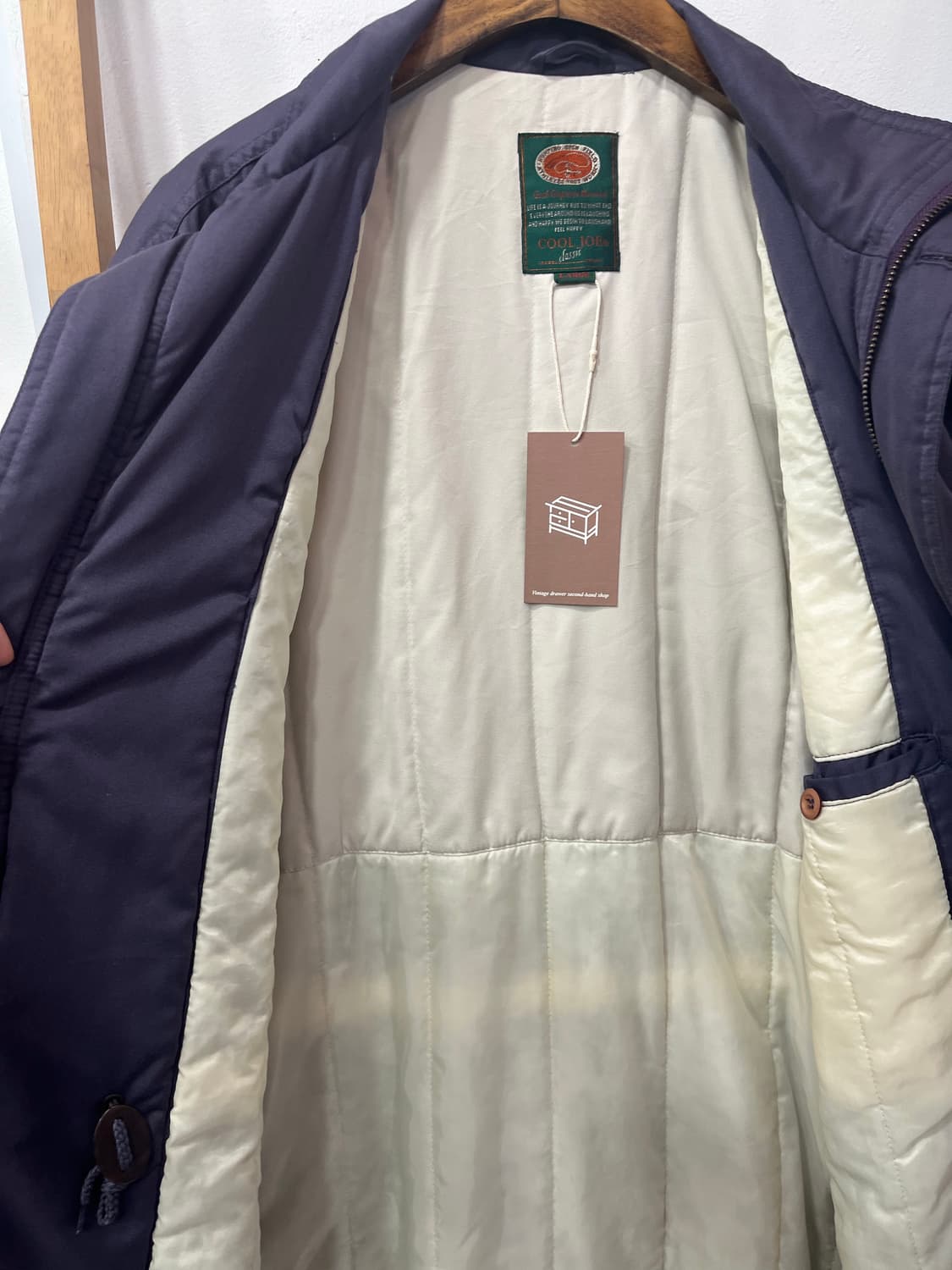 [L] COOL JOE 클래식 빈티지 사파리 자켓 (다크 퍼플) 상품이미지6