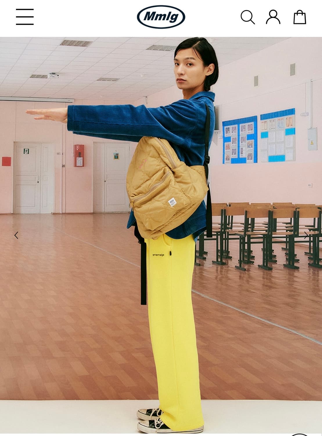 새제품_ mmlg 스윗팬츠 yellow L 상품이미지9
