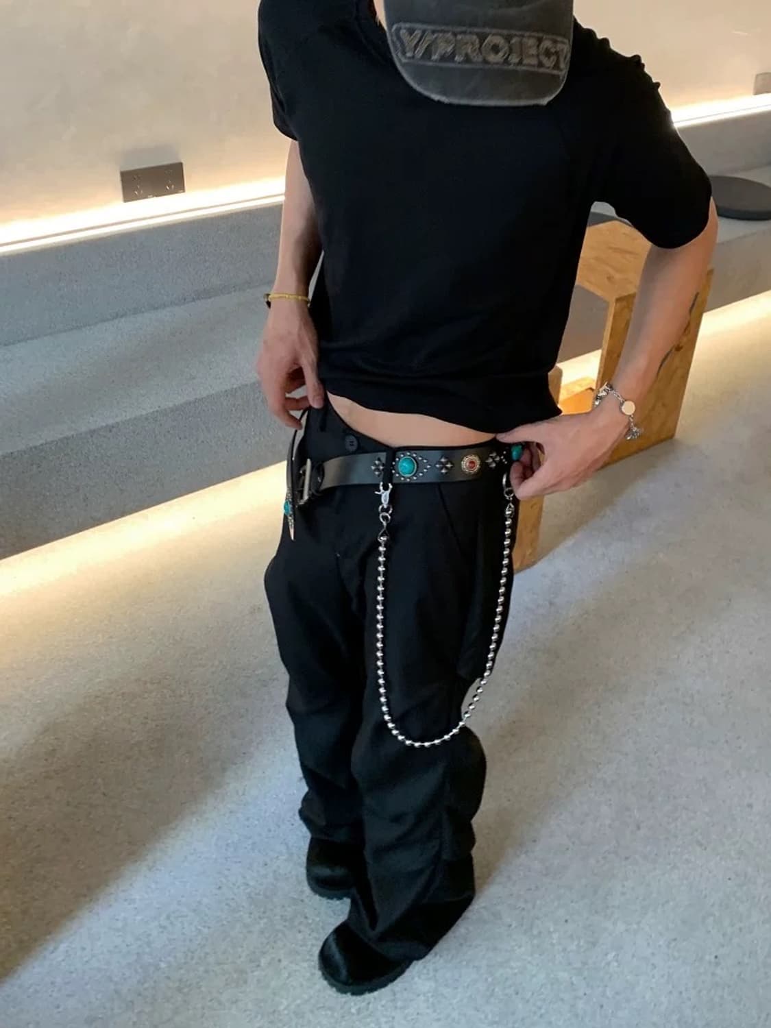 Classic Western Leather Belt 상품이미지5
