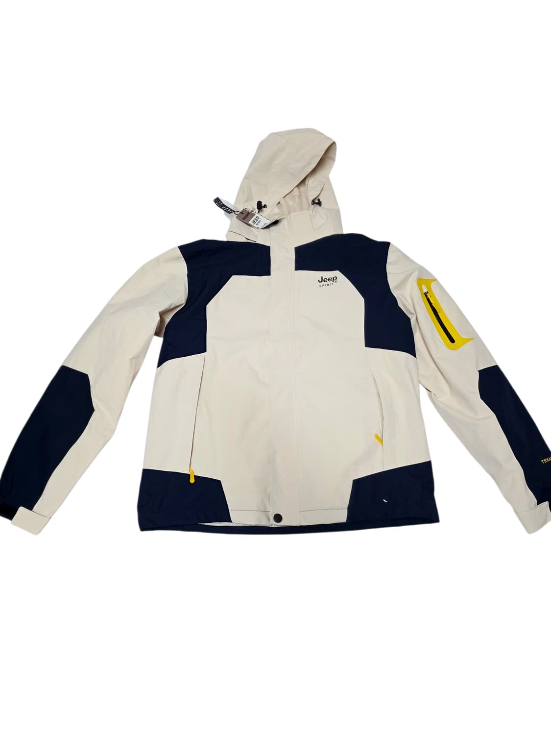 [지프] 스피릿 베이지 블랙 배색 고프코어 바람막이 3XL (실측100) 상품이미지1