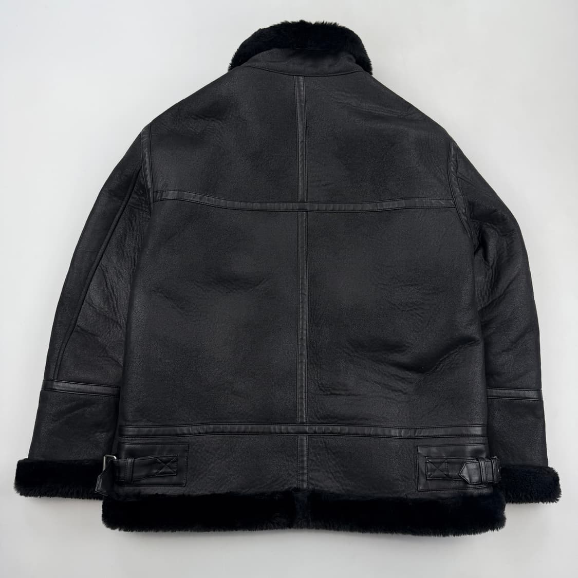 미나브 레더 스트랩 무스탕 자켓 상품이미지8