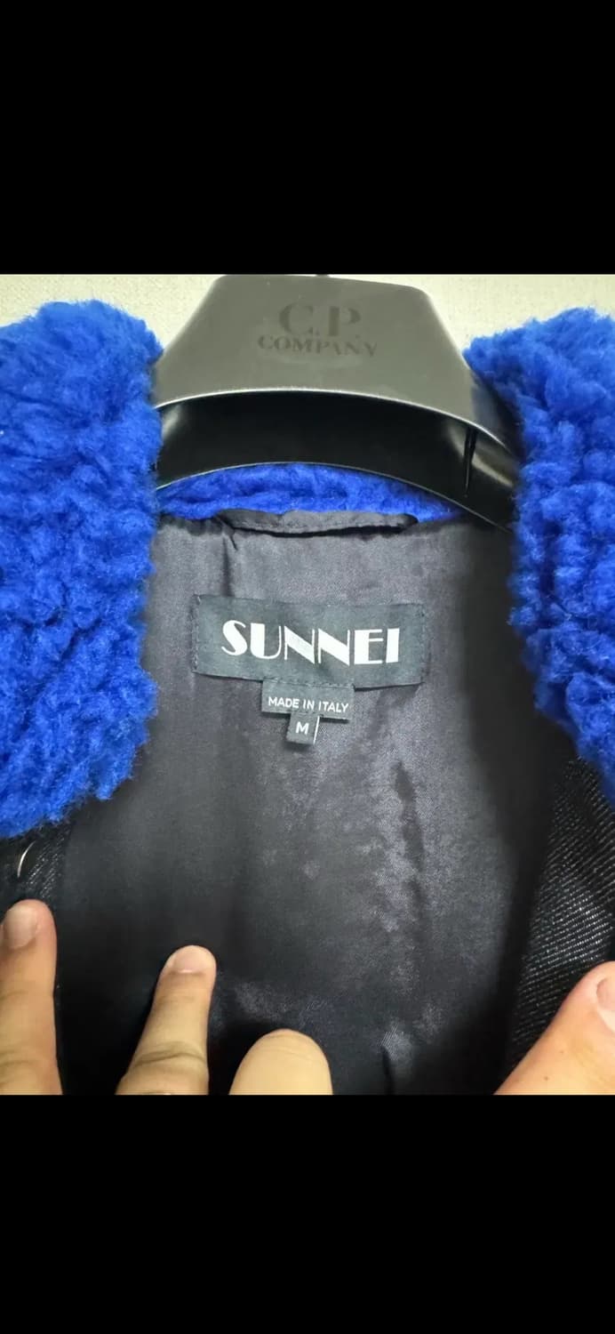 써네이 시어링 패디드 오버 재킷 - 다크 데님 상품이미지2