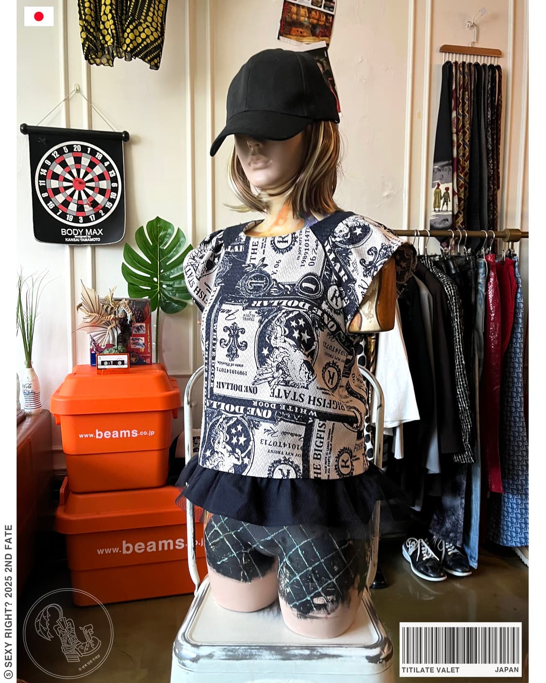 Titilate Valet by Japan Gothic Print Top 상품이미지1