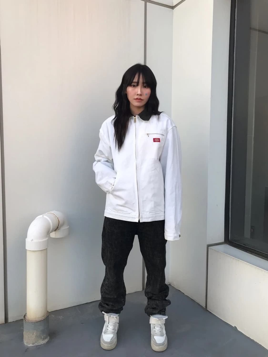 Dickies White Canvas Work Jacket 상품이미지1