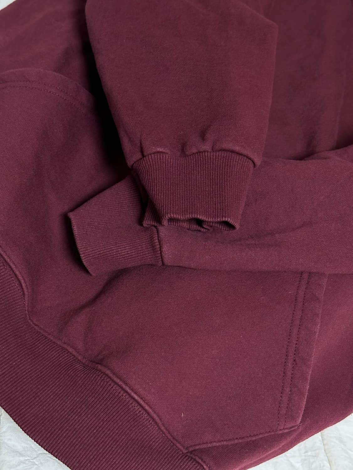 브라운브레스   버건디 후드티 라지 상품이미지4