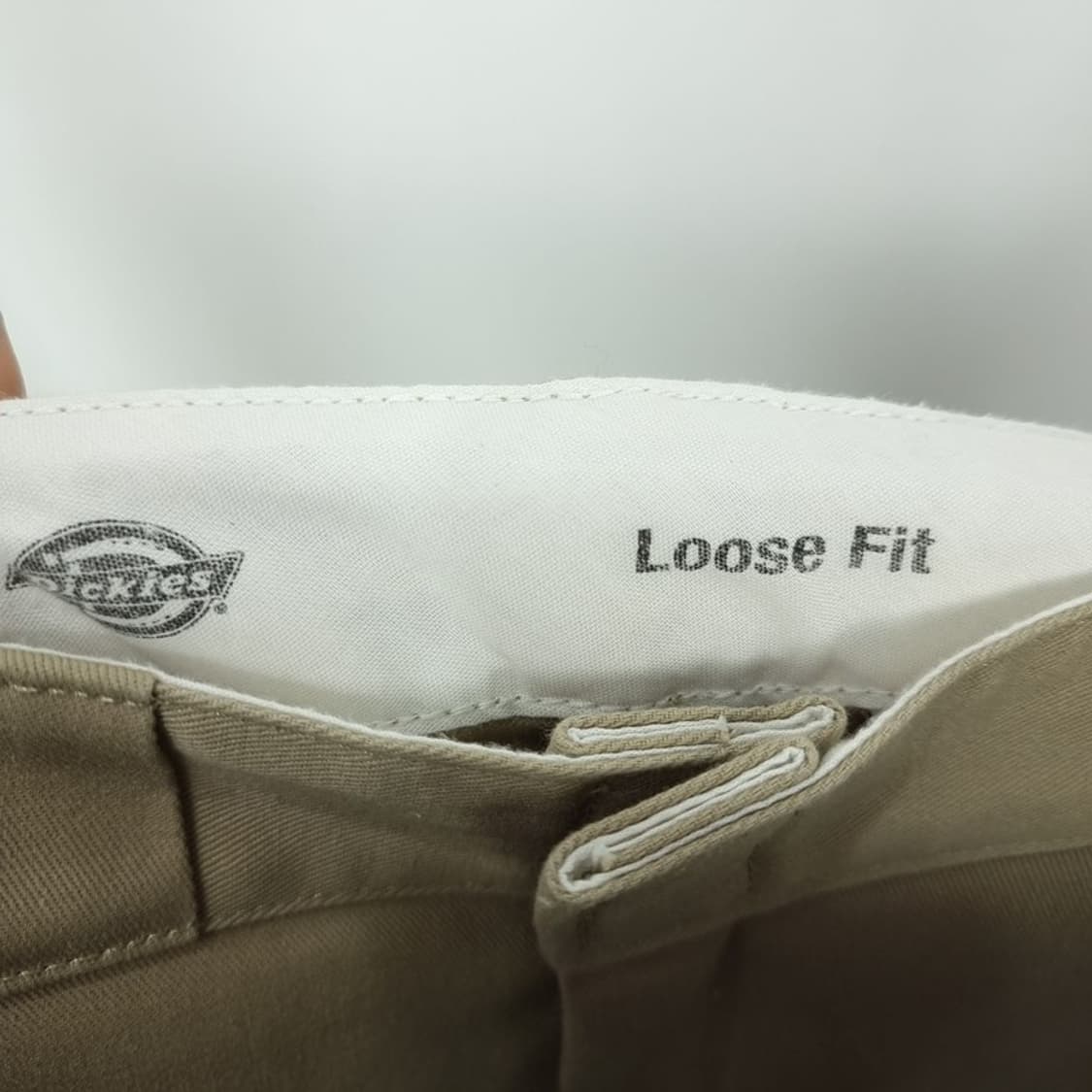 [디키즈] 로고 패치 더블니 와이드 워크 팬츠 베이지 M19834 상품이미지8