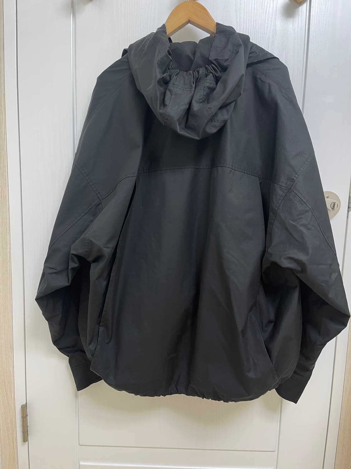 우영미 나일론 아노락 점퍼 블랙50(105) 상품이미지2