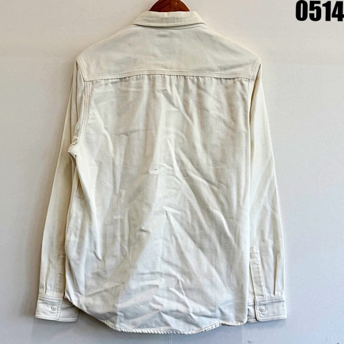 칼하트 화이트 캔버스 워크 셔츠 M 0514 상품이미지8