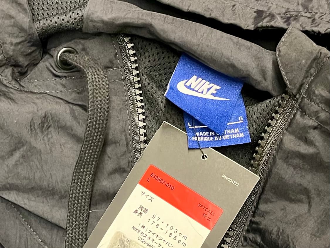 [100] 나이키 우븐 패커블 아노락 자켓 블랙 L 새제품 상품이미지5