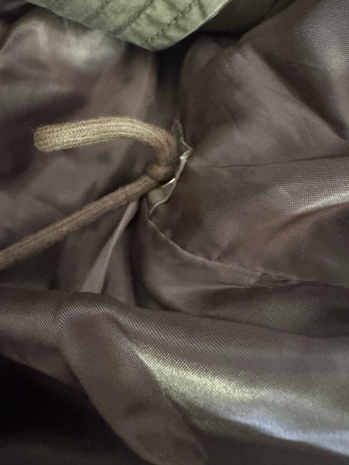 공용!! 카이아크만 소가죽 암패치 후드 야상 점퍼 XL 상품이미지3