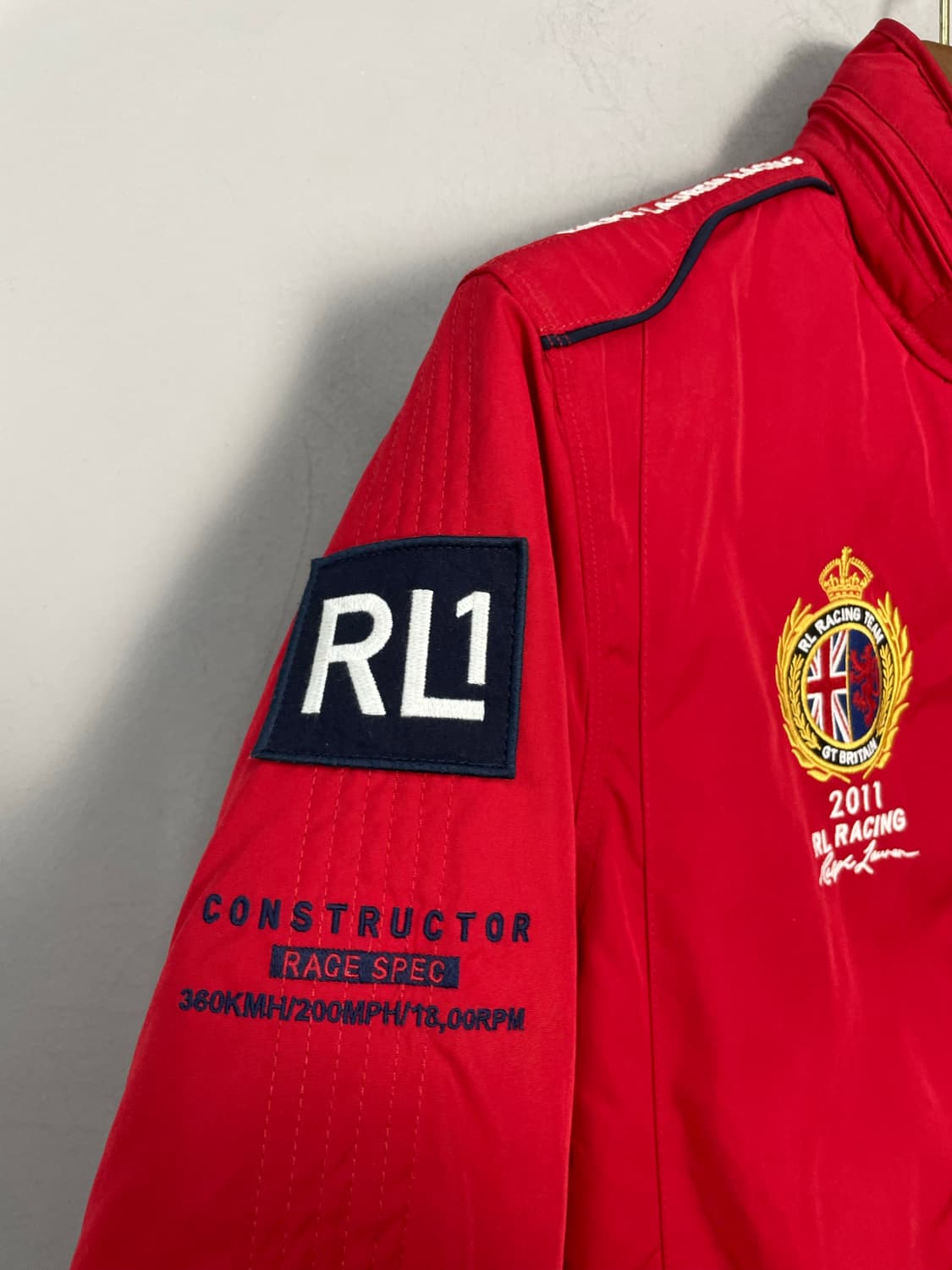 폴로 랄프로렌 빅포니 레드 레이싱 자켓 H2335 상품이미지5