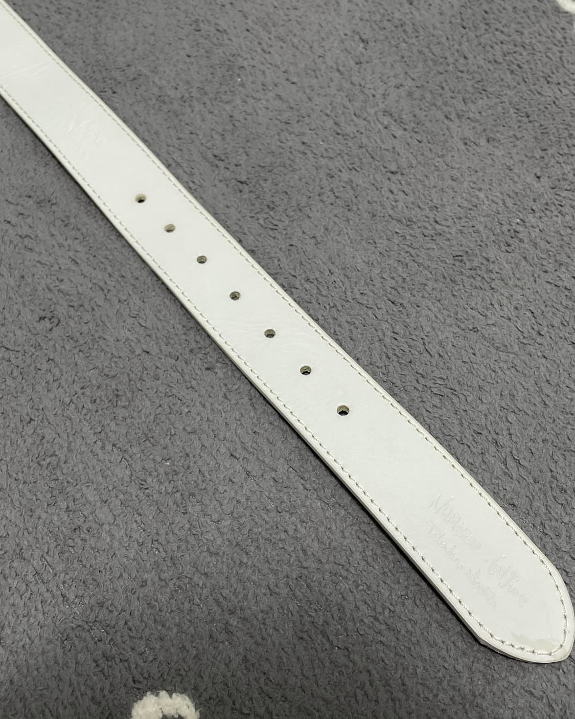 Number (N)ine White Leather Belt 상품이미지6