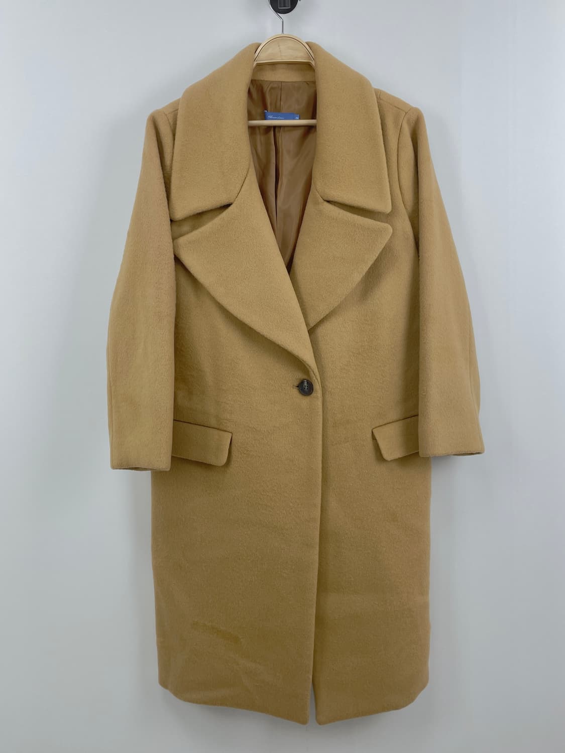 블루민 울 90% 클래식 롱 코트 2(M) 상품이미지2