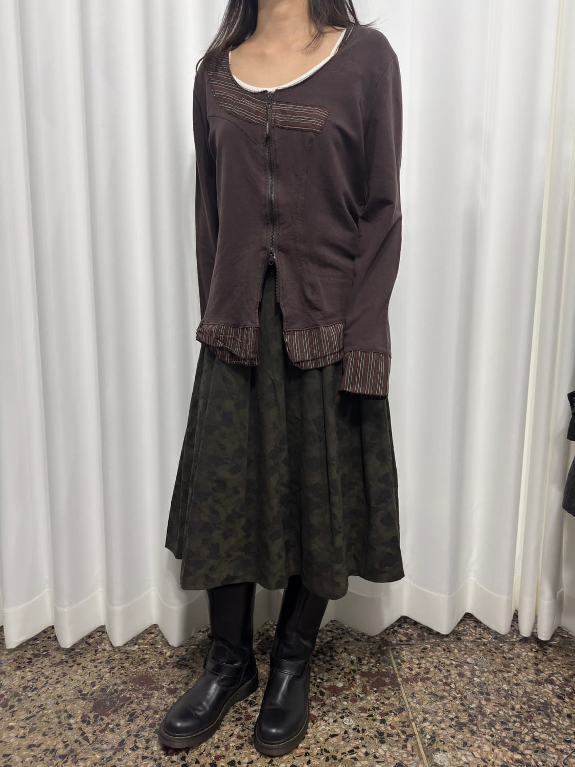 uniqlo camo midi skirt 상품이미지4