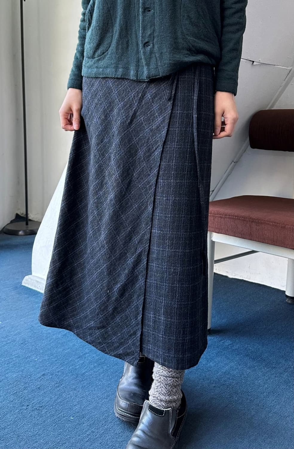 Wool tweed straight wrap skirt 상품이미지10