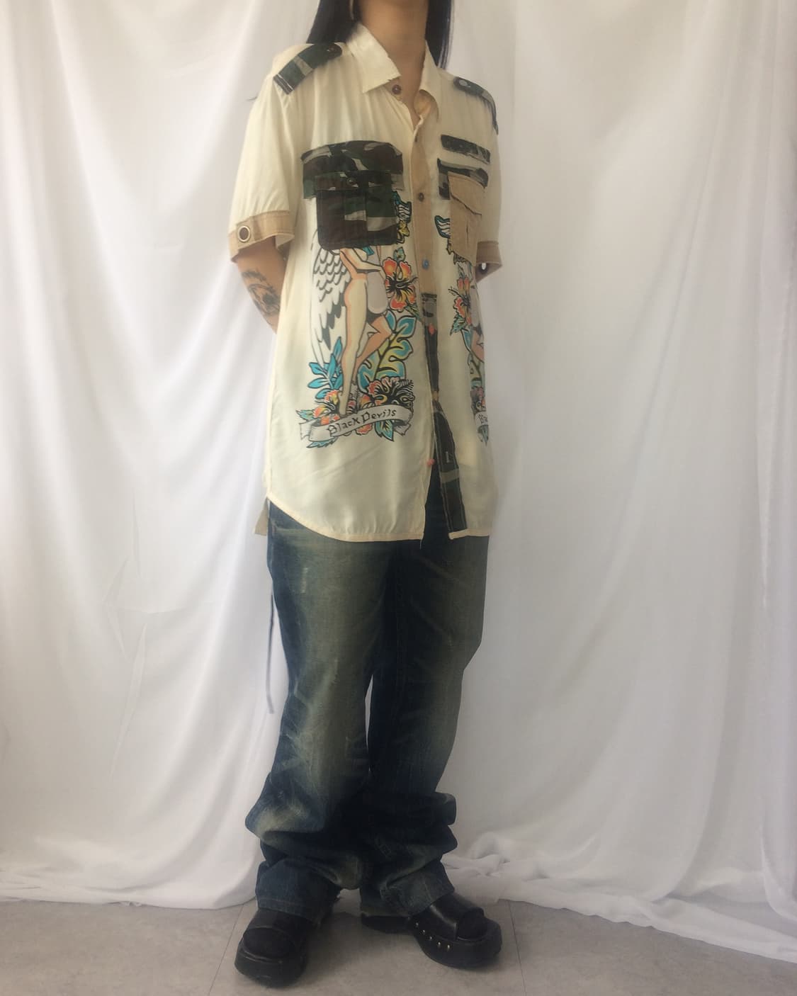 Avirex printing shirt 상품이미지9