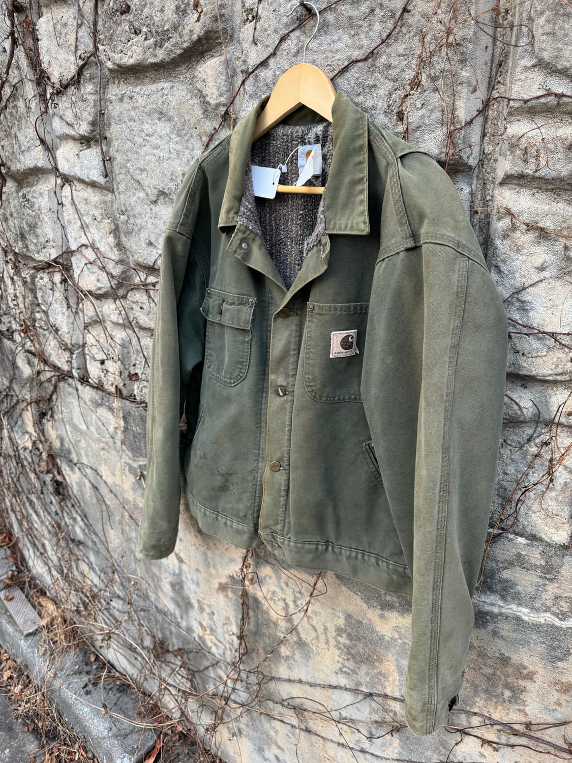 8~90s 칼하트 빈티지 jp1066 폴로 덩가리 디트로이트 워크 자켓 상품이미지3