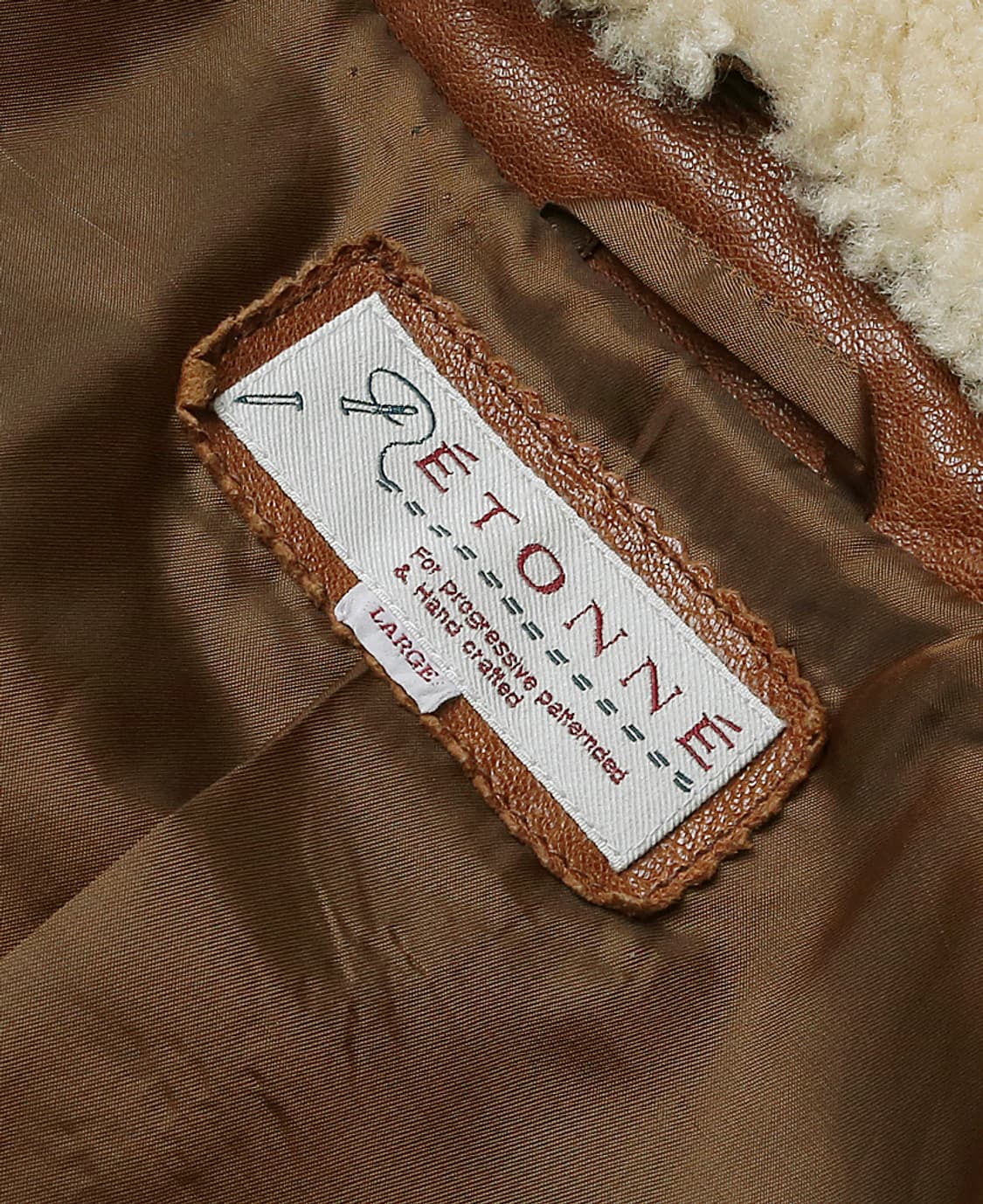 에토네 [Etonne] 염소 가죽 슬림 A2 항공 자켓 상품이미지6