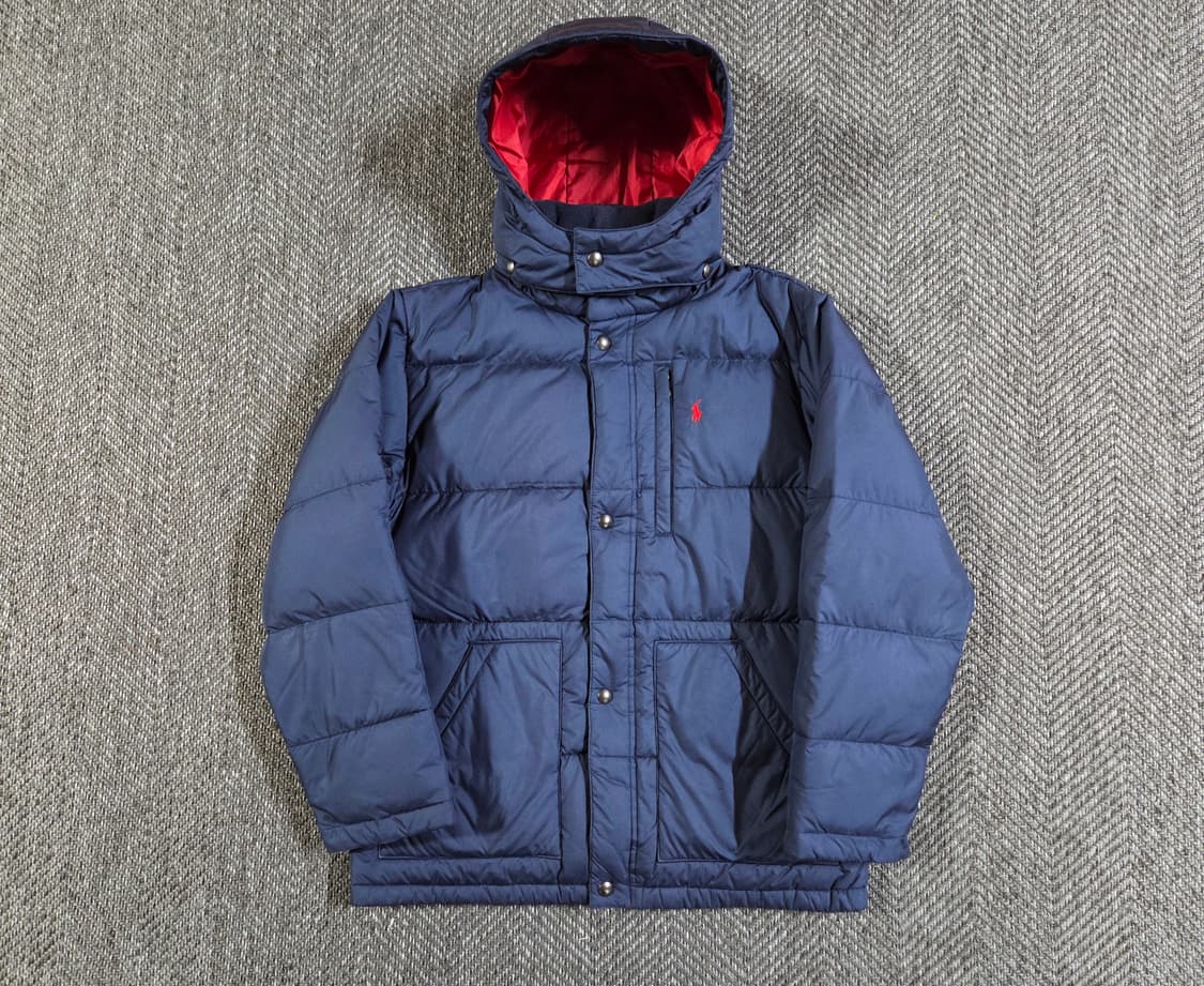 폴로 랄프로렌 네이비 레드 포니 푸퍼 패딩 상품이미지1