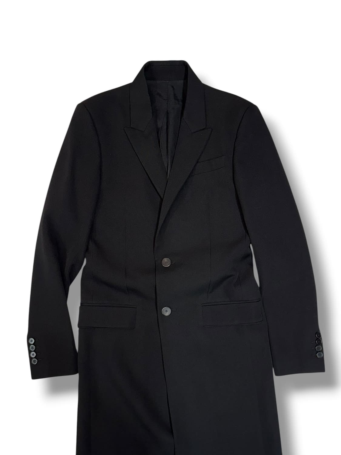 지방시 2014W 새틴 백패널 블랙 롱코트 made in ITALY (S 상품이미지2