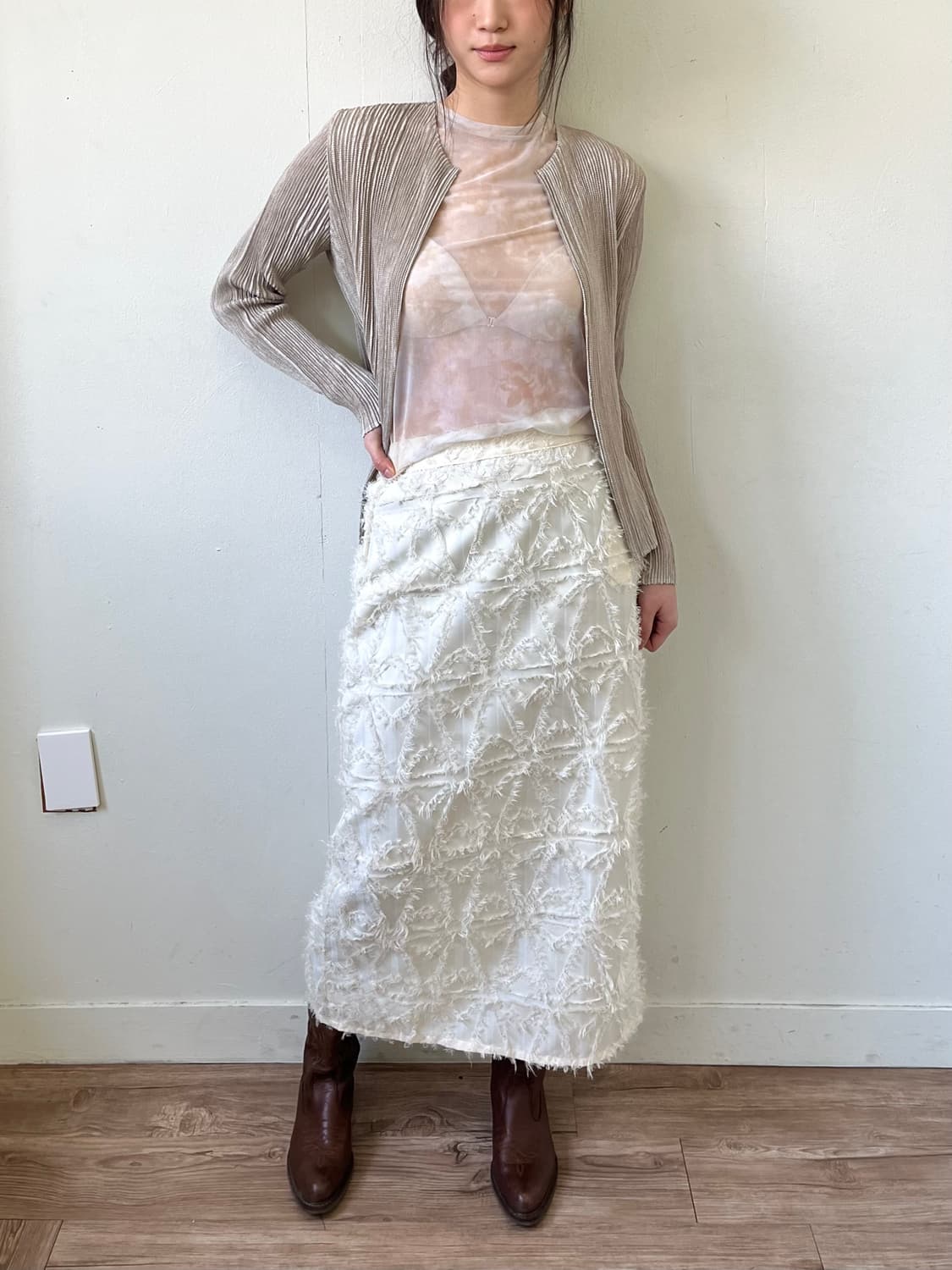 zootie 테슬 롱 스커트 상품이미지6