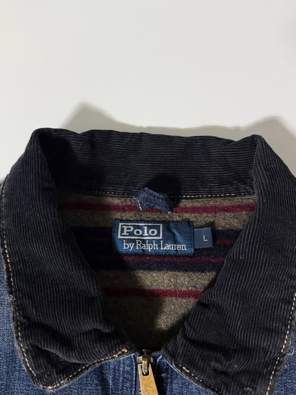 폴로 랄프로렌 40‘s 루즈핏 페인팅 코듀로이 데님 자켓  상품이미지9