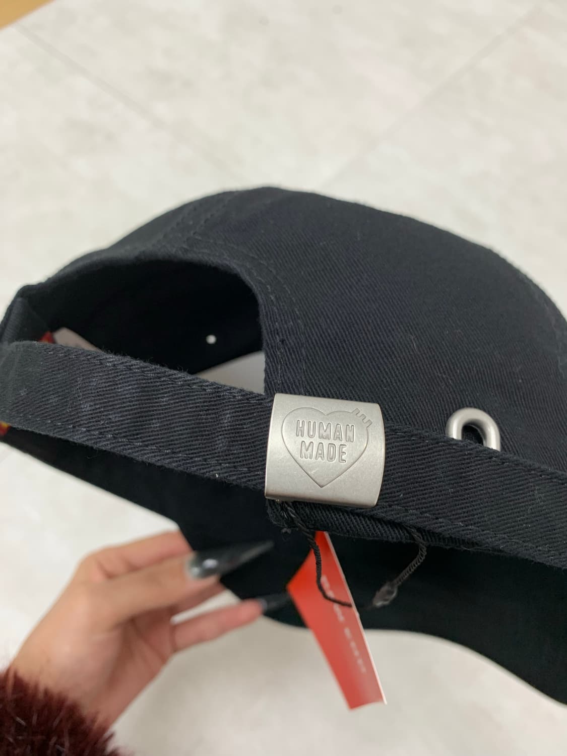 휴먼메이드 패치 디테일 블랙 볼캡 #298 상품이미지5