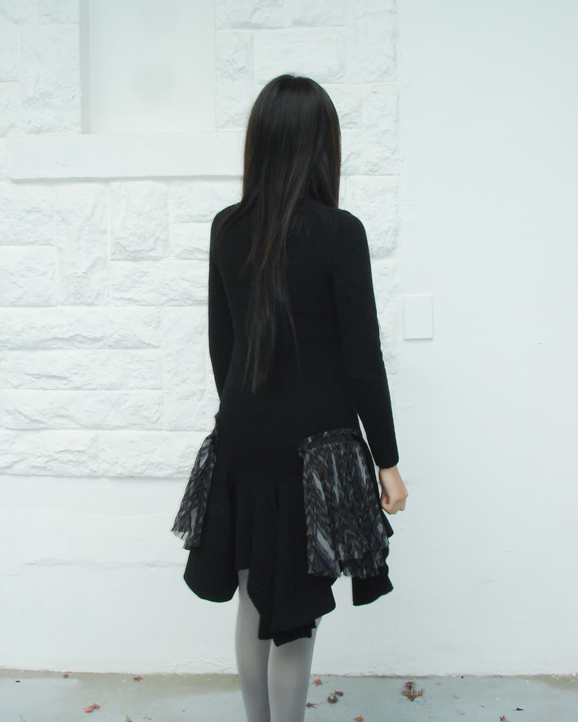 SACAI knit dress with detachable scarf 상품이미지6