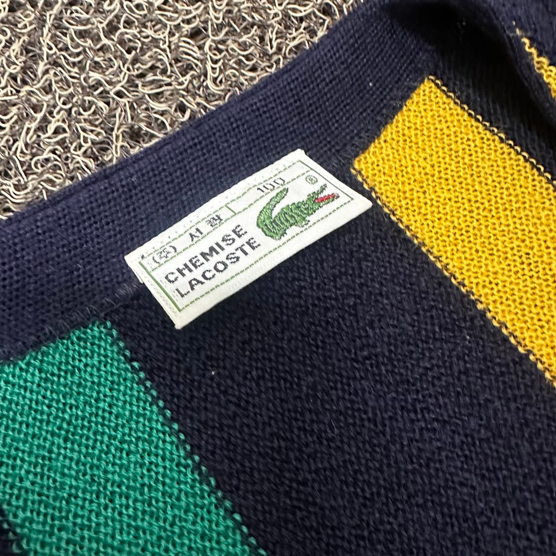 라코스테 스트라이프 울 가디건 100(L) 상품이미지3