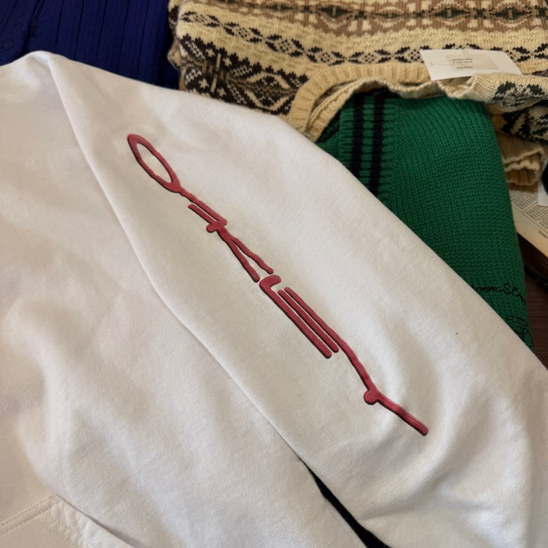 90S 오클리 써클로고 암로고 L XL 후드티 MADE IN CANADA 상품이미지4