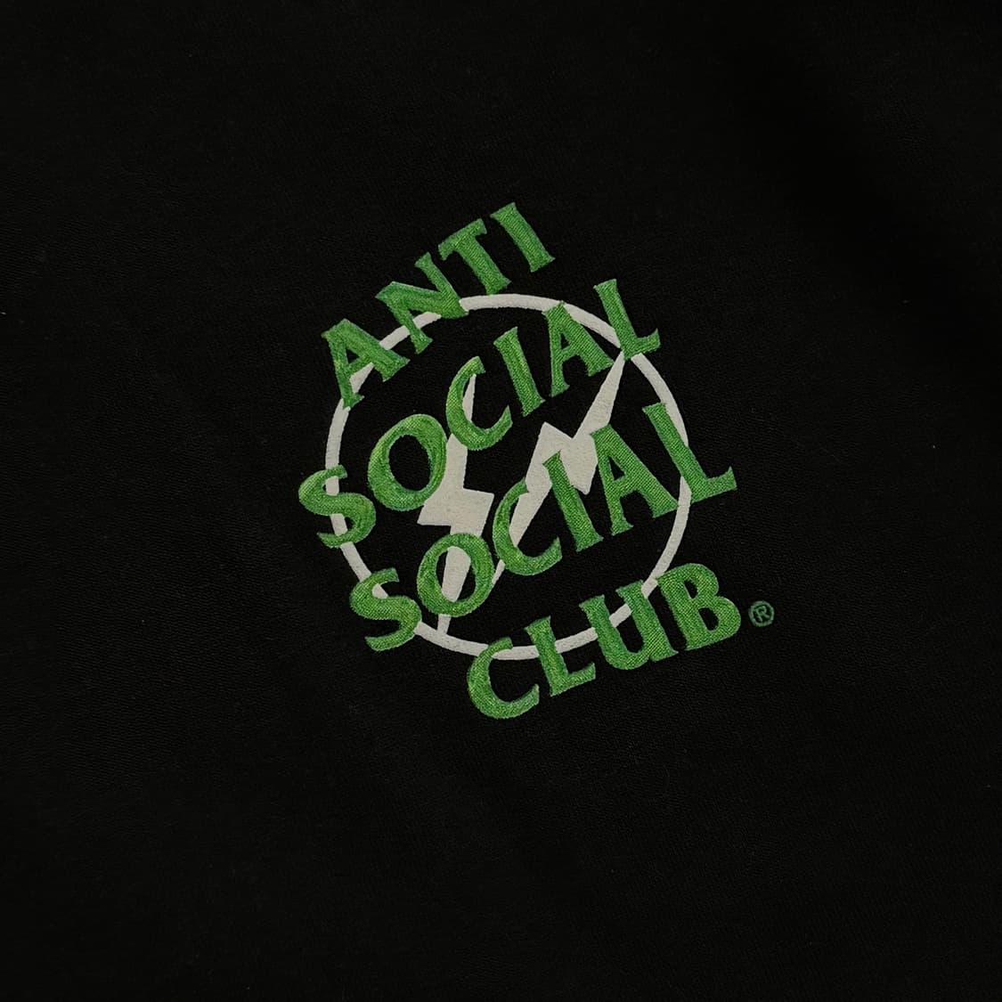 안티 소셜 소셜 클럽 x 프라그먼트 프레셔스 페탈 후드 블랙 그린 상품이미지3