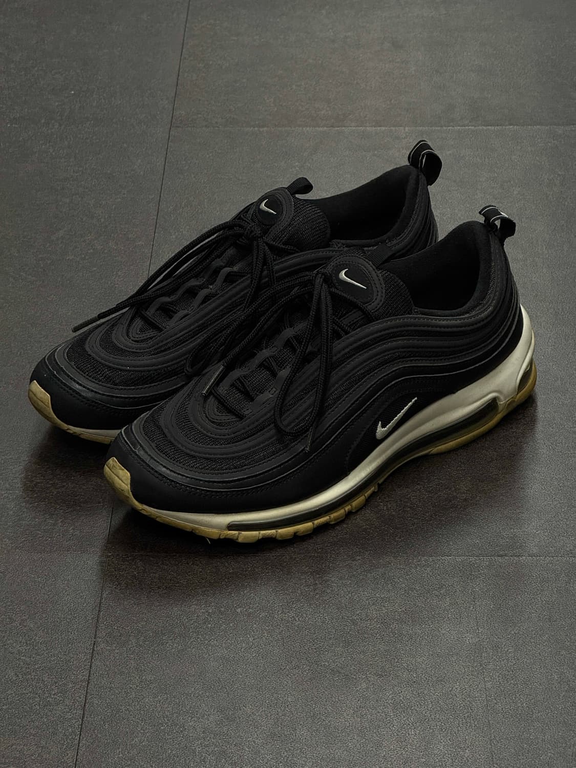 285 / 나이키 에어 맥스97 검흰 Nike AirMax97  상품이미지1