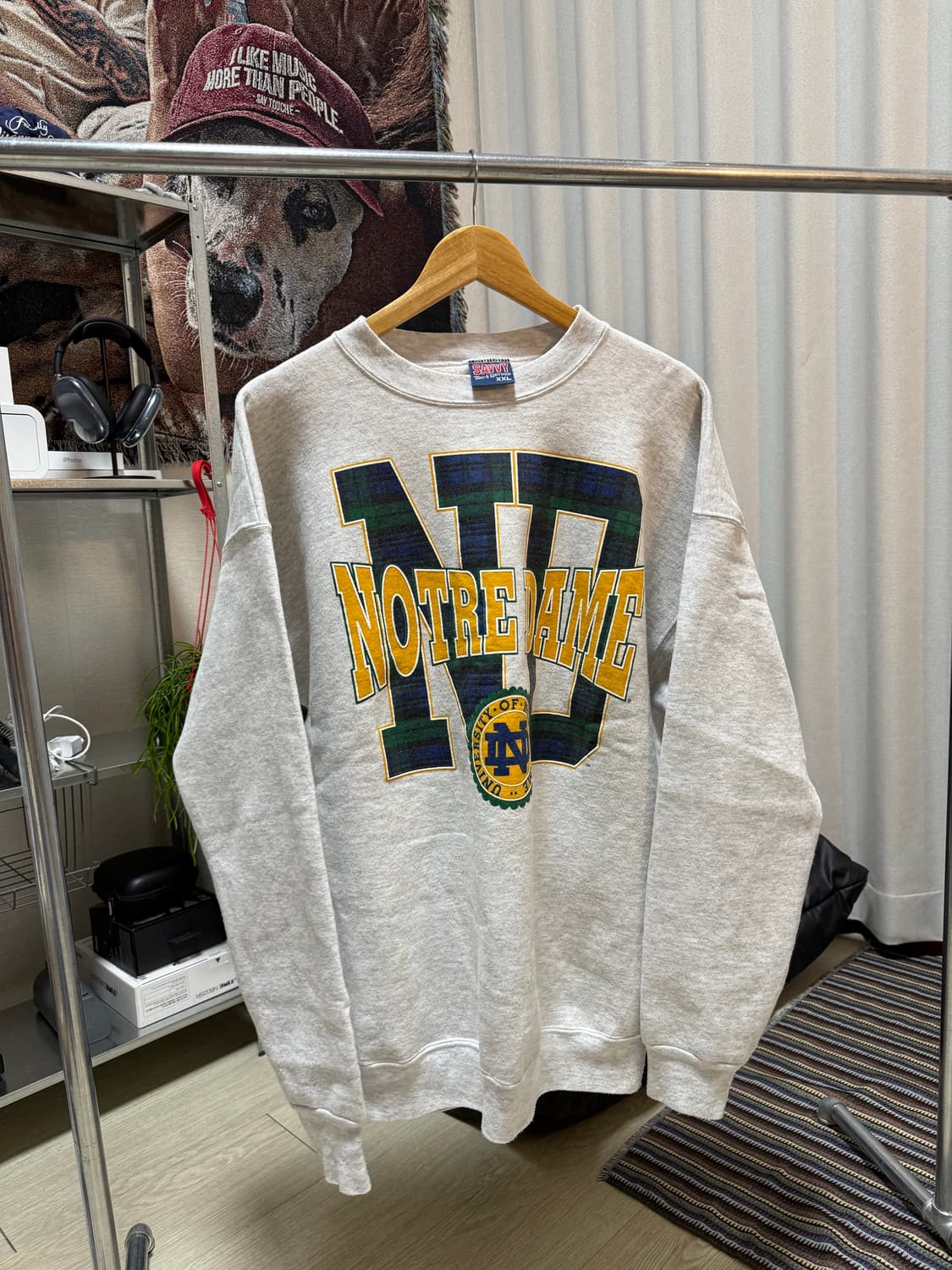 90s 노트르담 빈티지 스웻셔츠 xxl 상품이미지2
