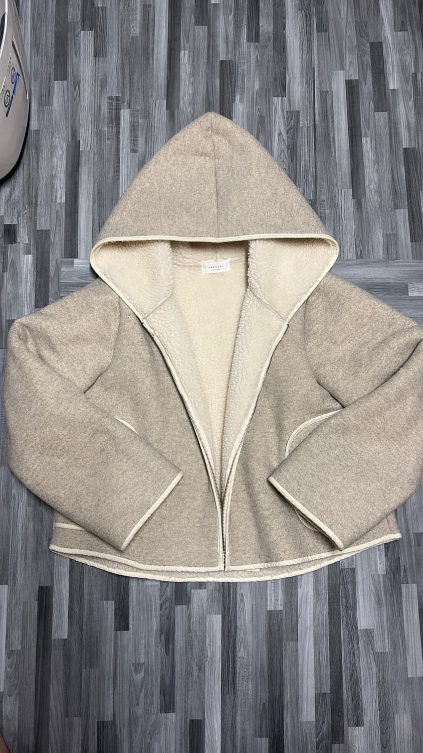 양털 덤블 후드 집업 자켓 상품이미지5