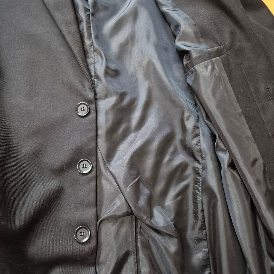 [L] ATTACHMENT 어태치먼트 블랙 테일러드 블레이저 코트 상품이미지5