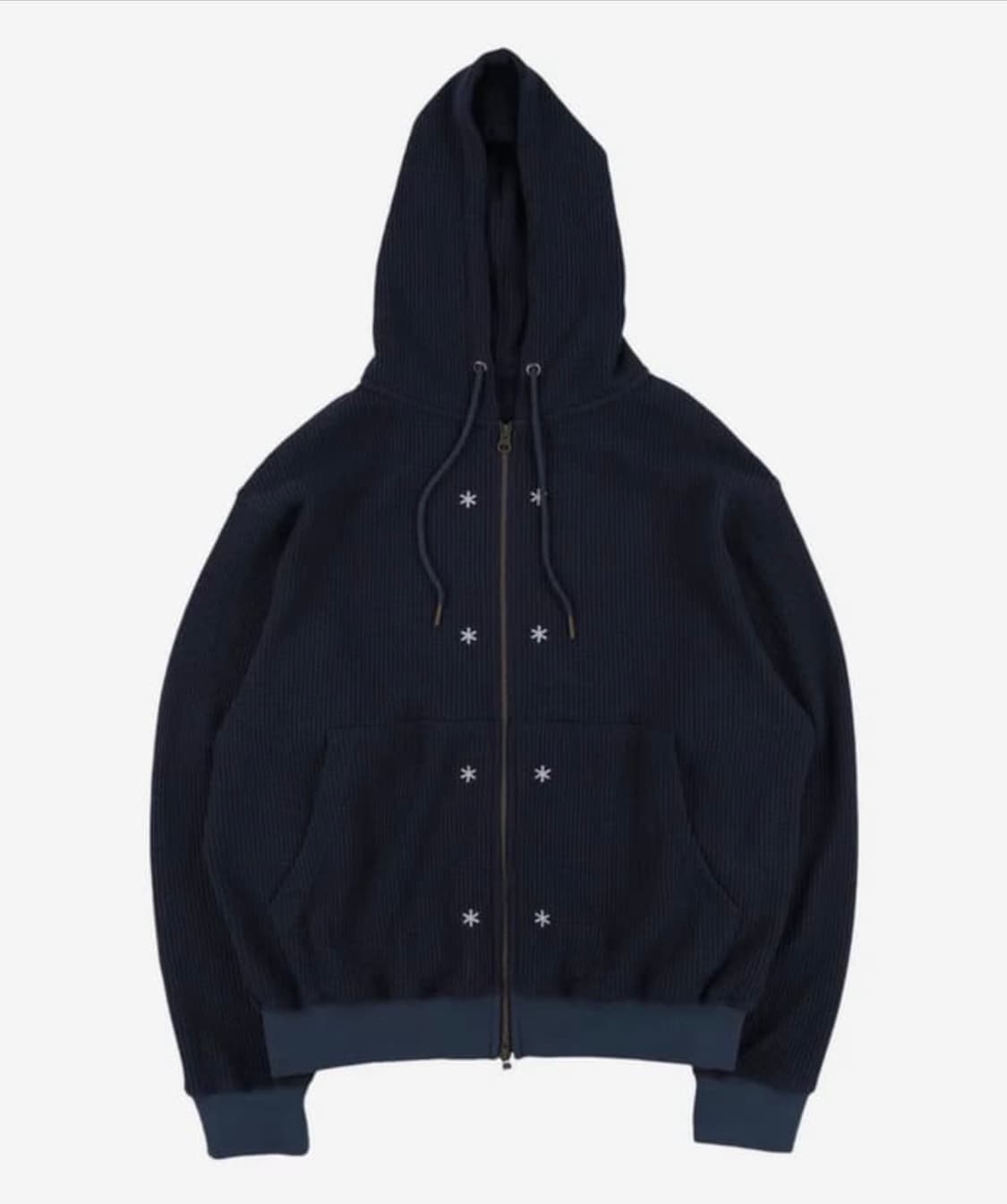 (m) 더콜디스트모먼트 스노우 와플 후드집업 상품이미지1