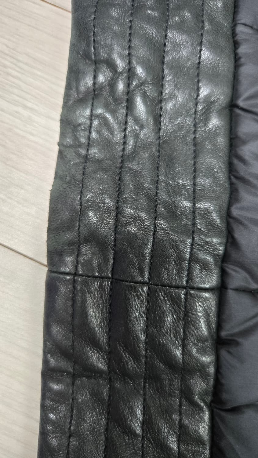 마쥬 양가죽배색 다운라이더자켓 상품이미지9