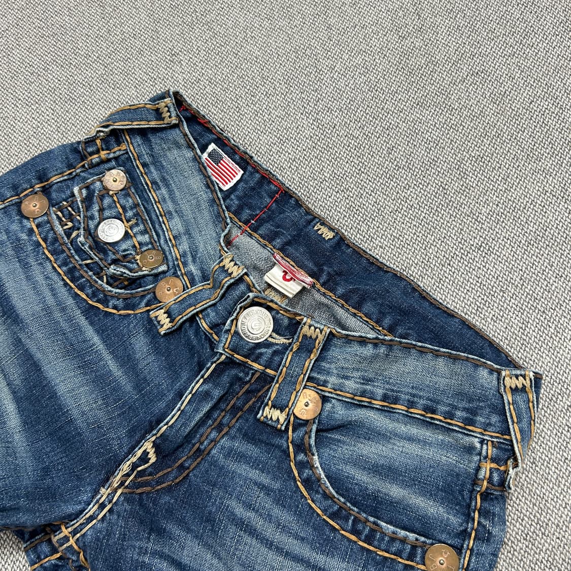 트루릴리전 빌리 슈퍼티 스티치 데님팬츠(34) 상품이미지5