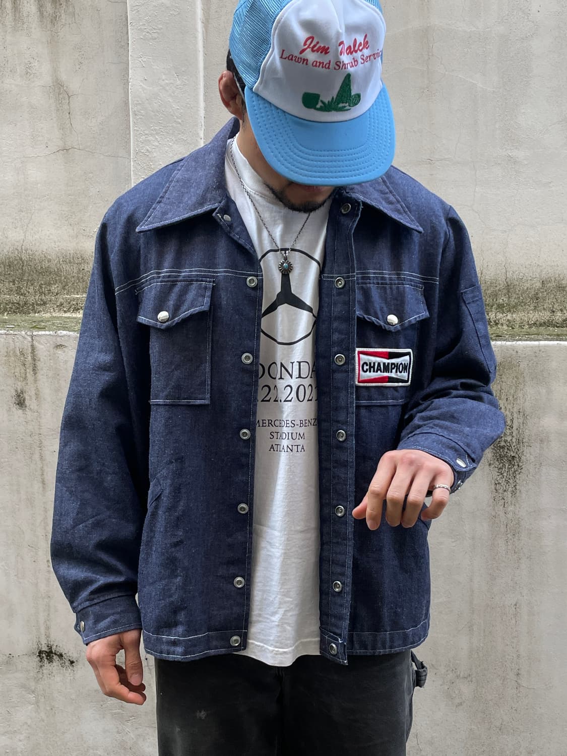 70s Champion Spark plug Official Denim 상품이미지4