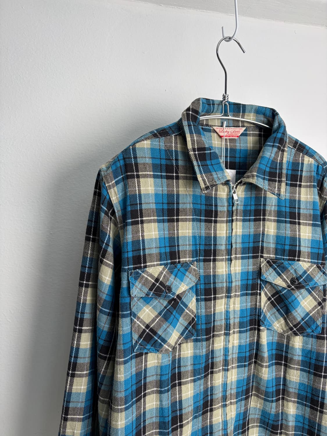 90s Lucky Store 플란넬 셔츠 자켓 상품이미지3