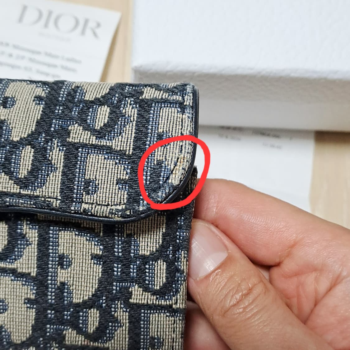 [정품/영수증풀세트] 디올 새들 오블리크 자카드 카드지갑, 디올지갑 상품이미지2