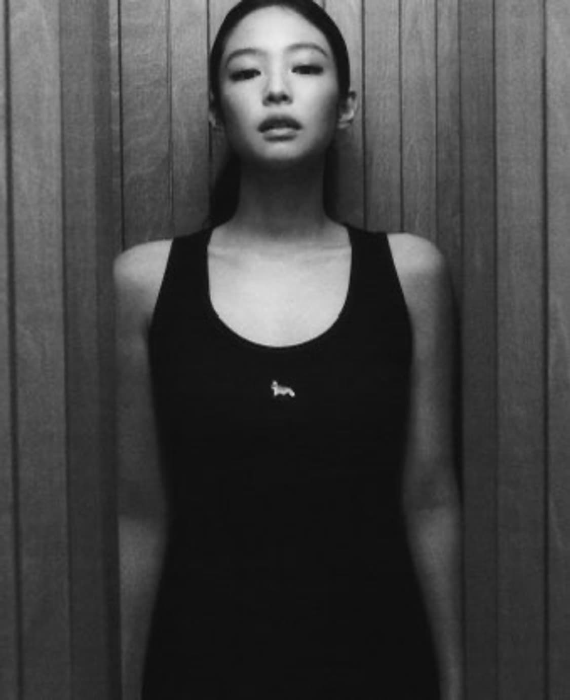 (W) 메종 키츠네 베이비 폭스 립드 탱크탑 블랙 상품이미지2
