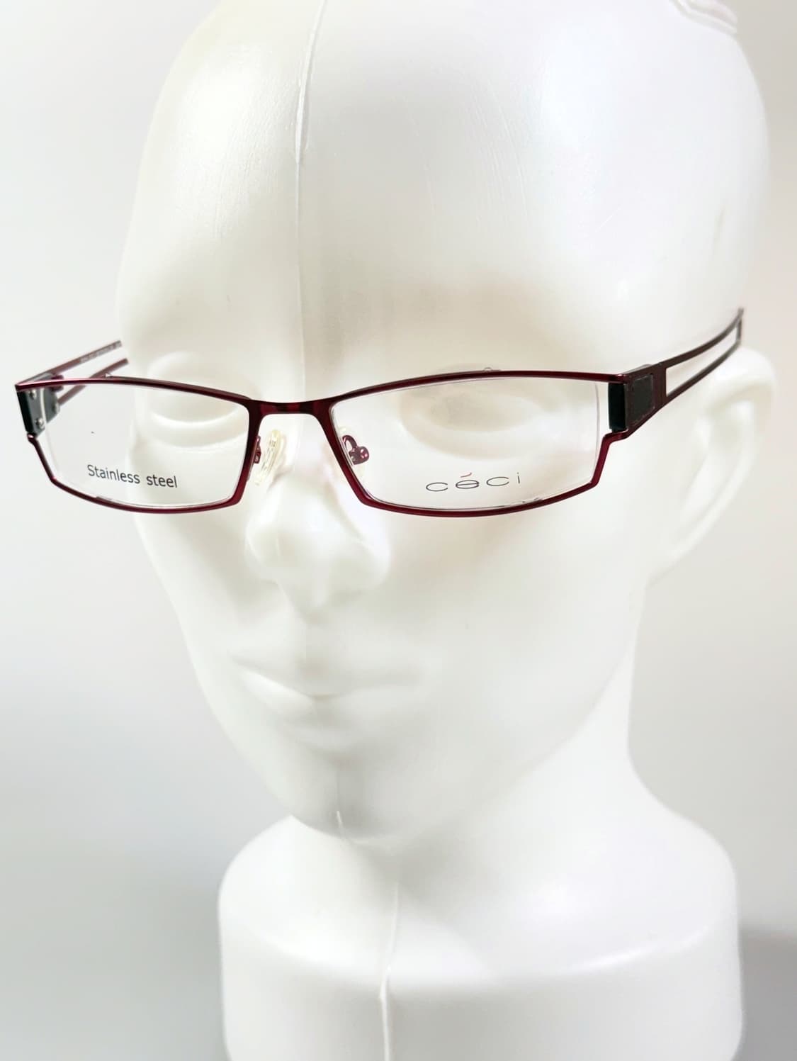 90s 독일제 CECI 메탈 슬림 스퀘어 빈티지 안경 상품이미지9
