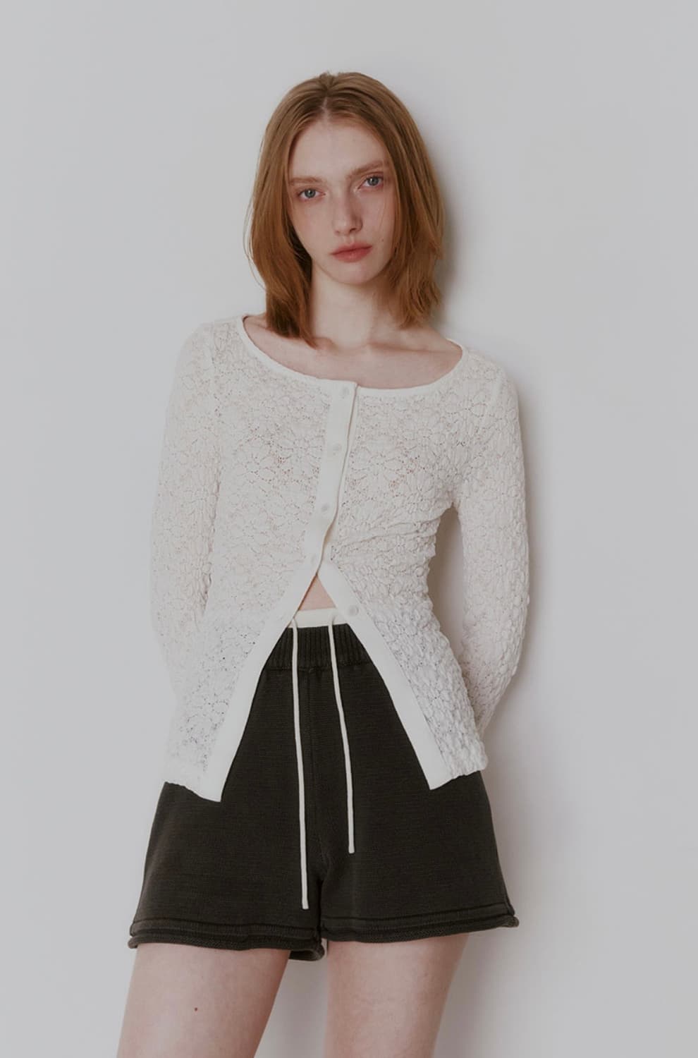 레이브 lace button cardigan 상품이미지2