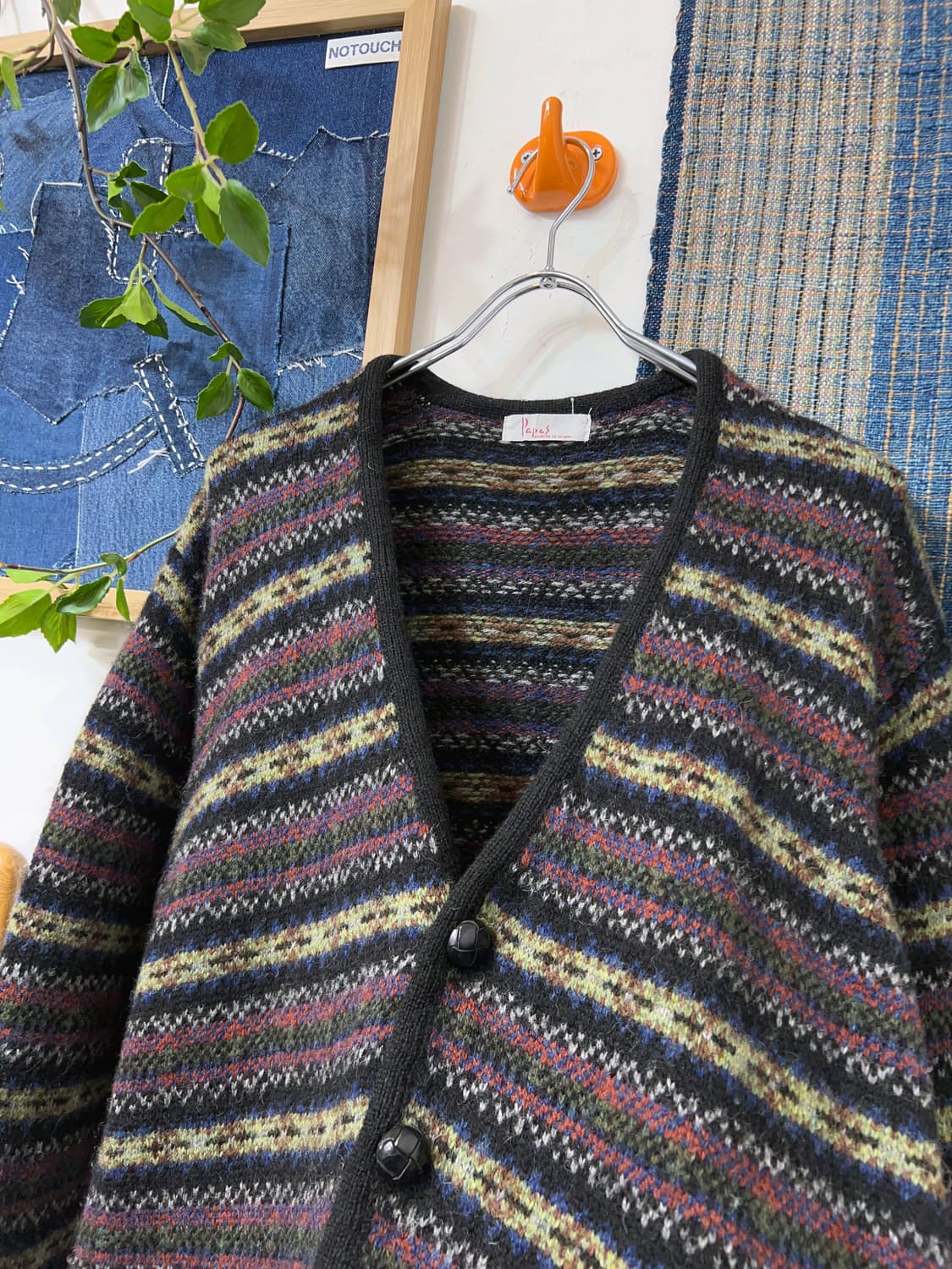 PAPAS  Fair Isle Wool cardigan  상품이미지7